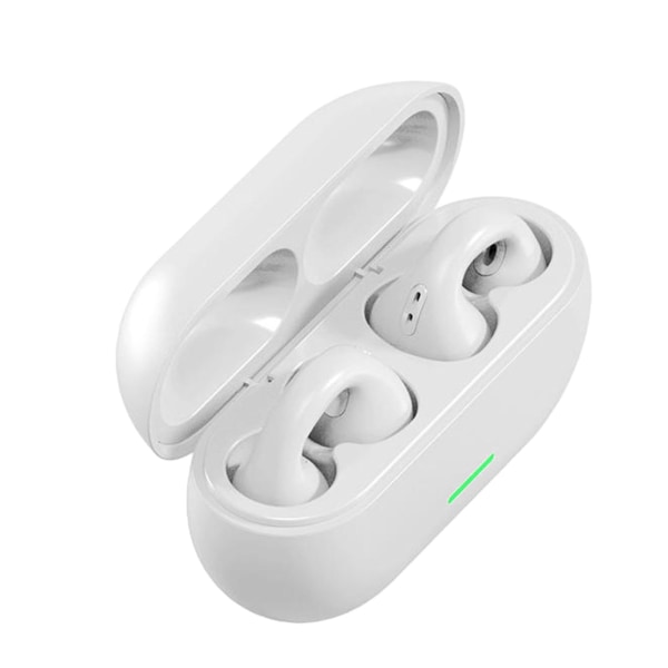 Clip-on hörlurar True Wireless Earphones Benledning Bluetooth -hörlurar Stereosamtal Sports Earbuds Lämpliga för sportarbete (lila)