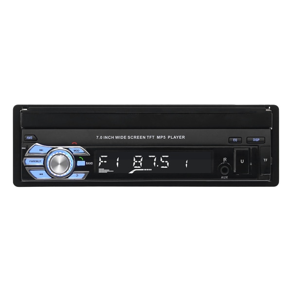 Hot 7 tommer 1Din uttrekkbar bilradio MP5 i Mirror link bilstereo og bil DVD-spiller