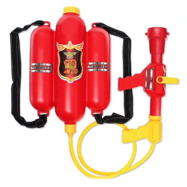 Brandslang ”Fire Fighter Henry” Med bevattningsfunktion och 2 liters tank Leksak för barn från 3 år och uppåt