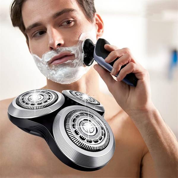 2 stk udskiftningshoveder, der er kompatible med Philips Norelco barbermaskiner Series 9000 S9111 RQ10 SH90