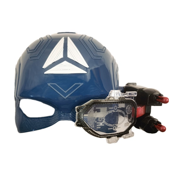 Marvel Avengers 4 Iron Man Captain America Maske Lys Lyd Hjelm Åpen Maske For Barn Halloween