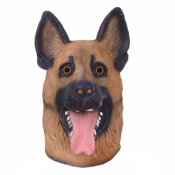 Halloween-mask Hundhuvudmask Halloweenfest Hundkostym Masker Mask Super Bowl Underdog Kostym Latex Djurhuvudmask