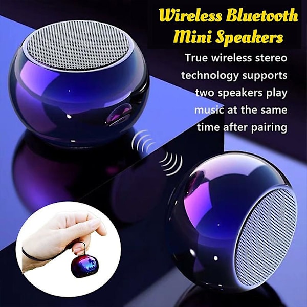 Rund mini bluetooth 5.0 trådløs højttaler 9d subwoofer outdooe sports bluetooth højttaler cnc turbo musikafspiller Orange