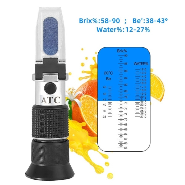 rofessional Brix Refractometer 0-20% Exakt Honungsfruktjuice