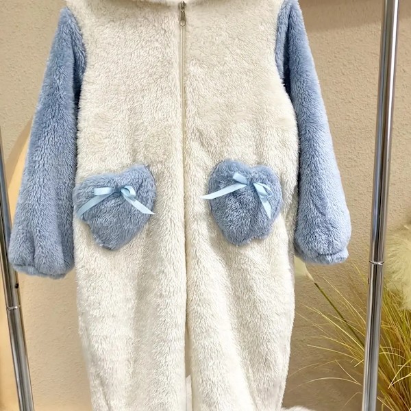 Sanrioed Plysch Anime Cinnamoroll Vinter Flanell Barn Rompers, flickor pyjamas tecknad film pyjamas för tonåringar 140 cm