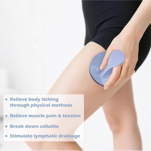 Lymfdränagemassagerulle mot celluliter – Kroppsskulptering och blodcirkulation Blue