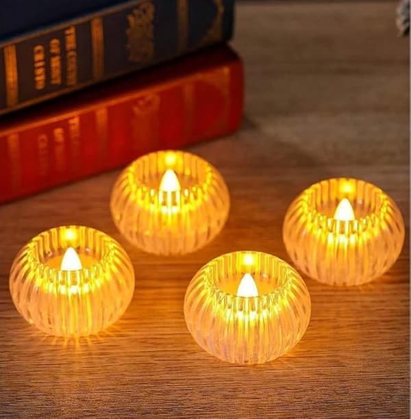 Decorative LED Pumpkins - Gift, Birthday, Christmas, 4-pack