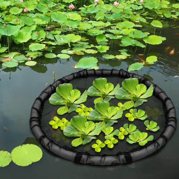 Floating protective plant basket - fine mesh, fish barrier, 45cm 45cm