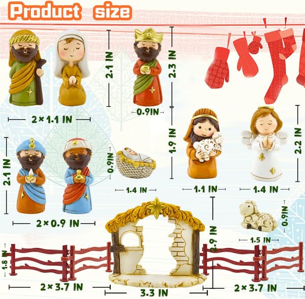 Adventskalender 2026 julkrubba – 24 dagar, kristen present