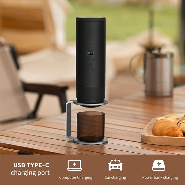 Minikaffemaskin 90ml - USB-C LED Kompatibel NS Kapslar