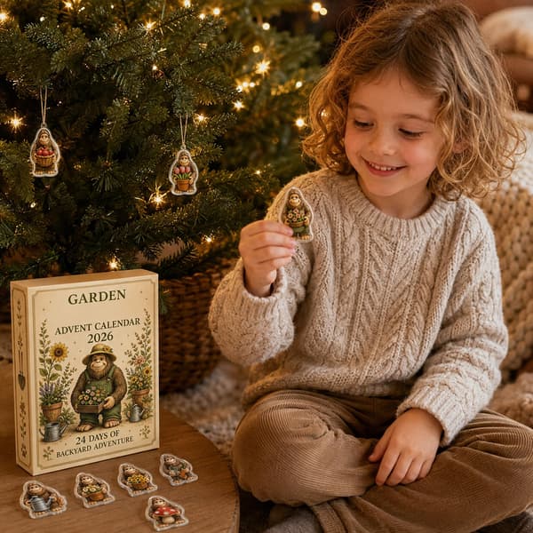Julornament 24-pack 2D häng – samlarask nedräkning, stil 1 Style 1