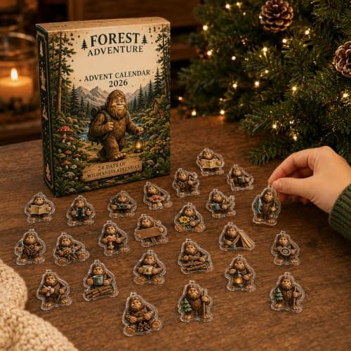 Christmas Ornament 24-Pack 2D Hanging – Countdown Collector's Box, Style 2 Style 2