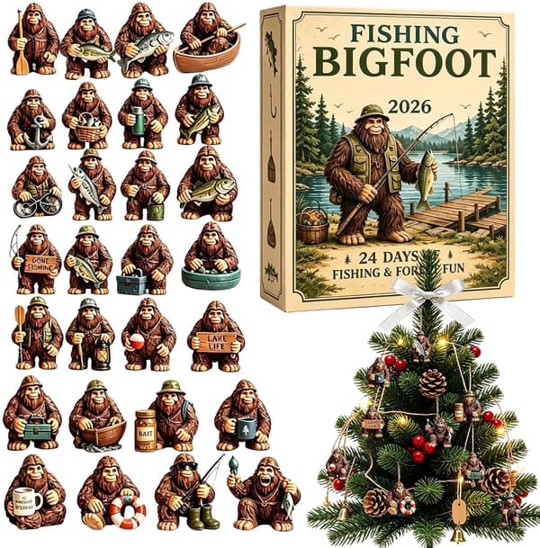 Julornament 24-pack 2D häng – samlarask nedräkning, stil 3 Style 3