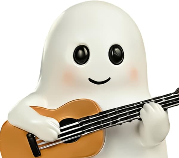 2-pack Gitarrspöke USB-lampa - 3D Harts Halloween-dekor för sovrum och kontor Style 1-2 PCS