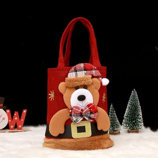 Julegavepose 3D 20x35 cm 1 stk. – genanvendelig, stil 4 Style 4