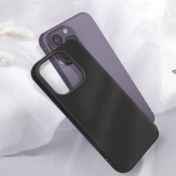 Skyddsskal - AVIZAR - Apple iPhone 14 Pro Max - Mjuk silikon - Matt finish - Antifingeravtryck Svart