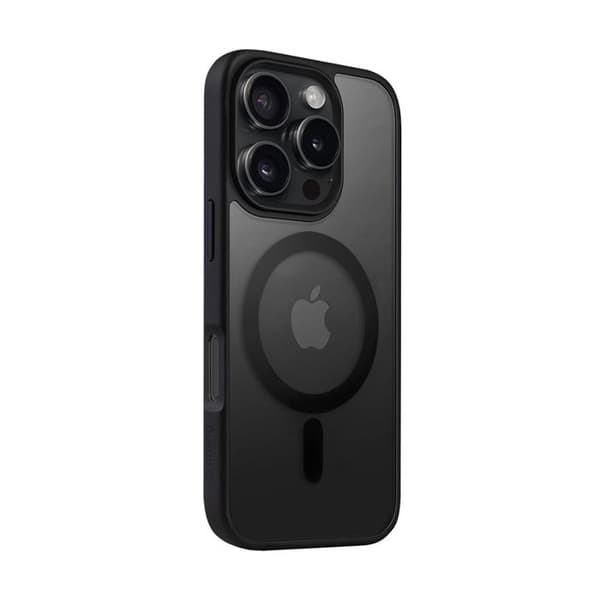 Etui med MagSafe - CRONG - iPhone 16 Pro - Sort - Kompatibel med iPhone 16 Pro - Elegant design sort