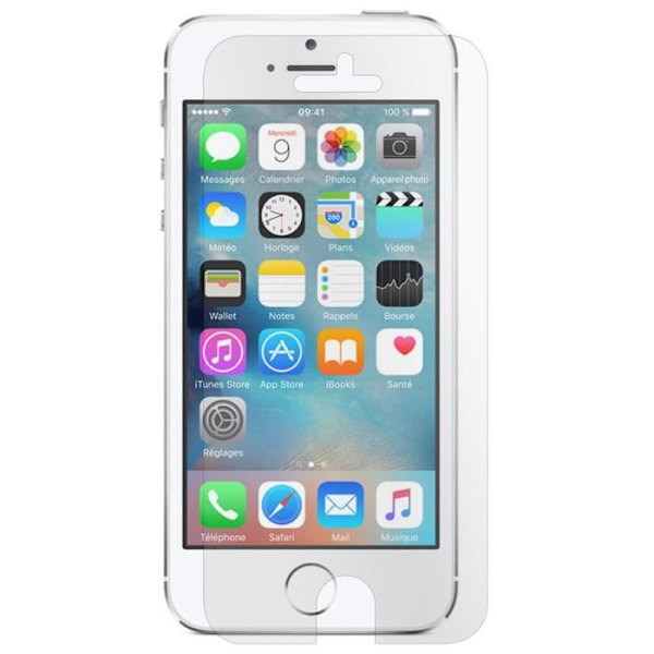Suojakalvo - Avizar - iPhone 5/5S/SE - Äärimmäisen läpinäkyvä - Naarmuuntumaton - Esileikattu Transparent