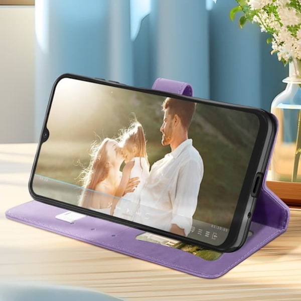 Mandala Flowers Case til Xiaomi Redmi A3 Wallet Support håndledsrem Lilla Lila