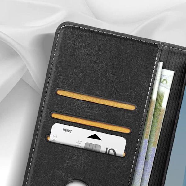 Pungcover til OnePlus 12 og 12R Magnetisk klapstøtte Sort Svart