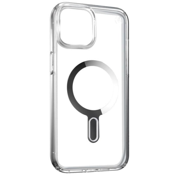 MagSafe Fodral för iPhone 15 Plus Presidio Perfect Clear Clicklock Speck Silver Transparent
