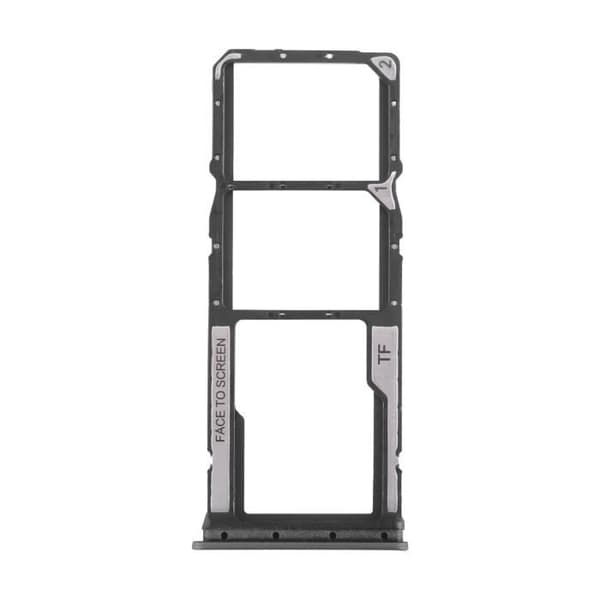 SIM kortlader - Xiaomi - Poco C65 - Dual Nano SIM - Micro-SD - Sort Svart