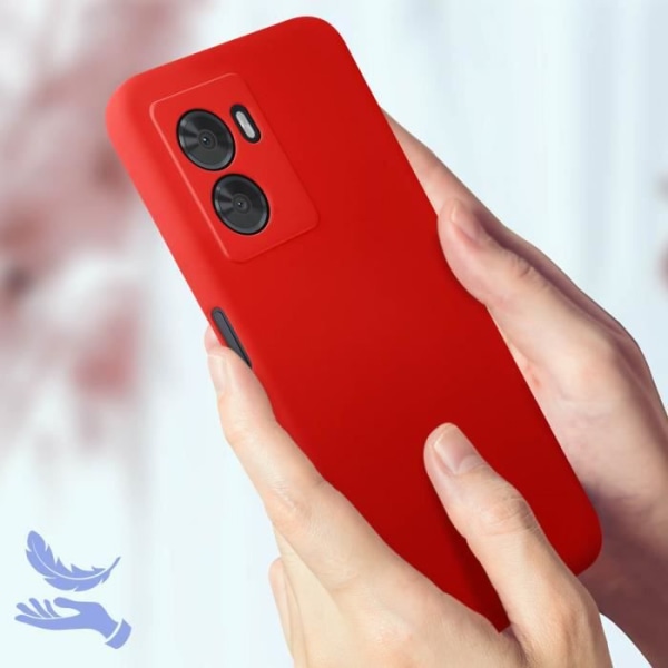 Kotelo Oppo A77:lle, A57:lle ja A57s:lle Puolijäykkä Soft-Touch Fine Red