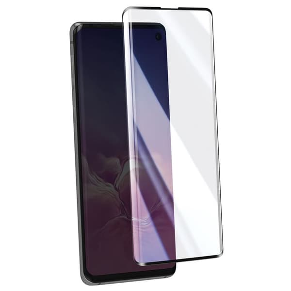 Hærdet glas til Samsung Galaxy S10, ridsefrit, buet 3D, sort
