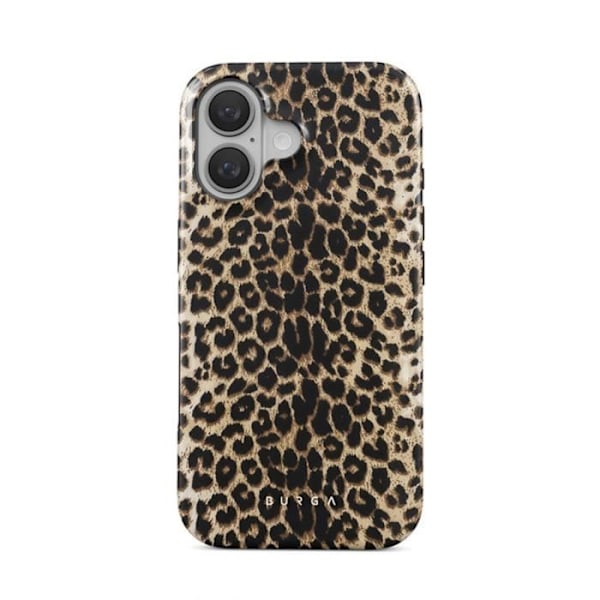 Coque til iPhone 16 MagSafe Tough Antichoks Model Player Burga Leopard kastanj