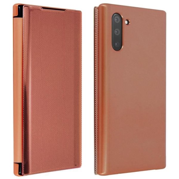 Etui - AVIZAR - Galaxy Note 10 - Kromad randig - Genomskinlig - Styv Lätt Rose guld