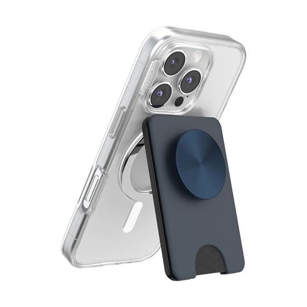MagSafe-stöd för smartphone PopWallet Edition Elegant design PopSockets Blå Blå