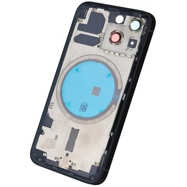 Chassi iPhone 13 Mini - AVIZAR - Svart - Ersättningsbakglas - Estetisk reparation - Hållbar Svart