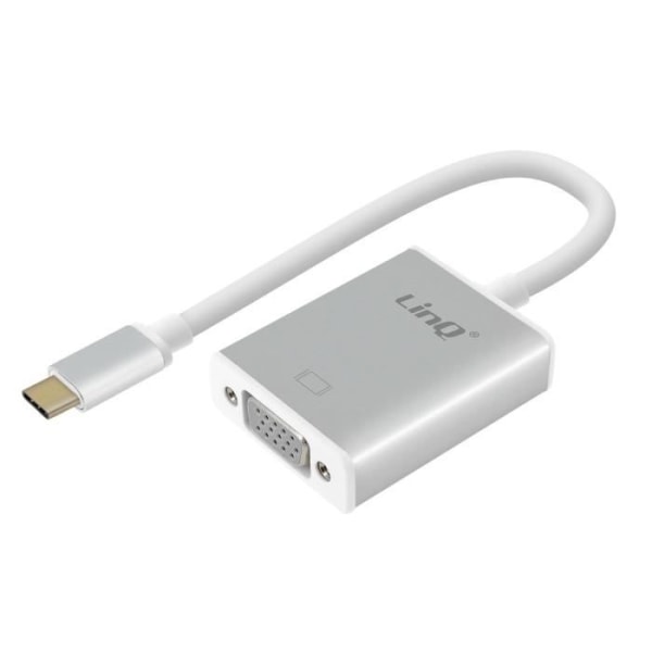 USB Type C han til VGA videoadapter Linq Video Hub Sølvgrå