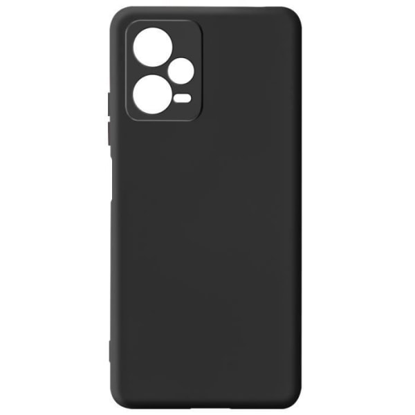 Fodral - AVIZAR - Xiaomi Redmi Note 12 5G - Halvstyv - Soft-touch - Svart Svart