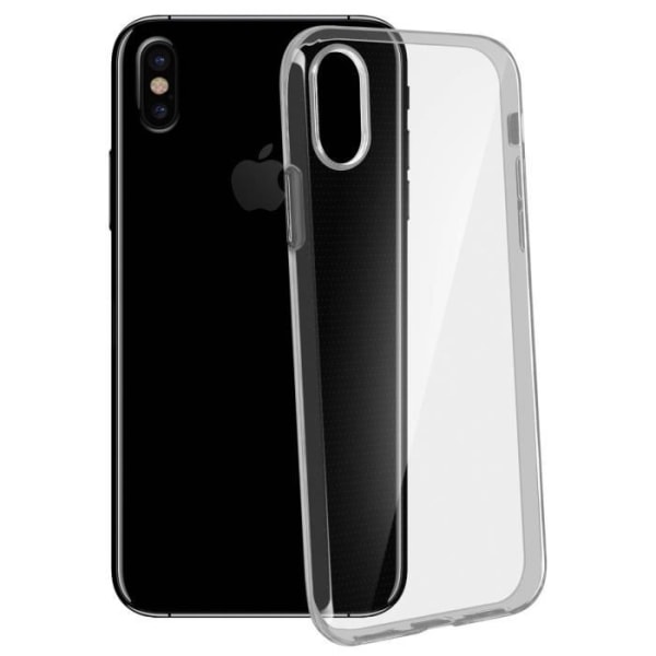 iPhone X / XS kotelo Pehmeä silikonigeelillä vahvistettu kulmakotelo - Läpinäkyvä