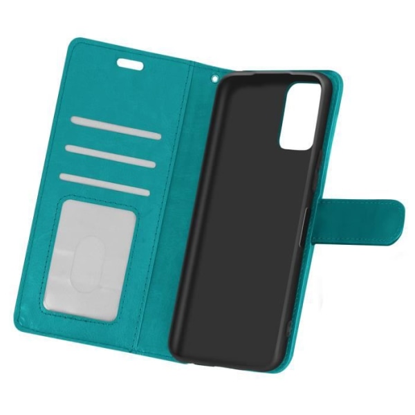 AVIZAR Vintage plånboksfodral för Xiaomi Redmi Note 10 Pro - Vit Blå - Stativ och korthållarfunktion Vit blå