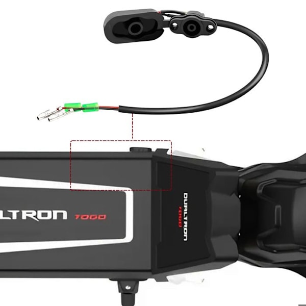 Latausportti Dualtron Togo ja Togo Ltd 36V V2 Original Minimotors Musta Svart
