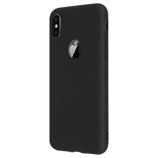 Forcell iPhone X / XS Cover Soft Touch Silikone Gel Flexible Cover - Sort