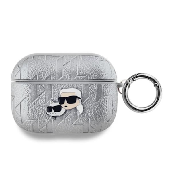 Coque til AirPods Pro med Karl og Choupette Prægning Karl Lagerfeld Sølv Grå