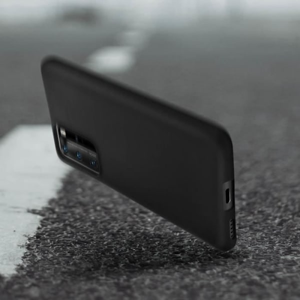 Coque - AVIZAR - Huawei P40 Pro - Blød - Stødabsorberende - Mat Sort Svart