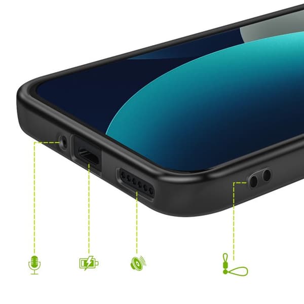 Silicone Cover til Redmi Note 15 Pro Plus 5G i Stødabsorberende Mayaxess Sort Svart