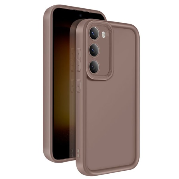 Coque til Samsung Galaxy S23 Silikone Blød Berøring Hævede Kanter Brun kastanj