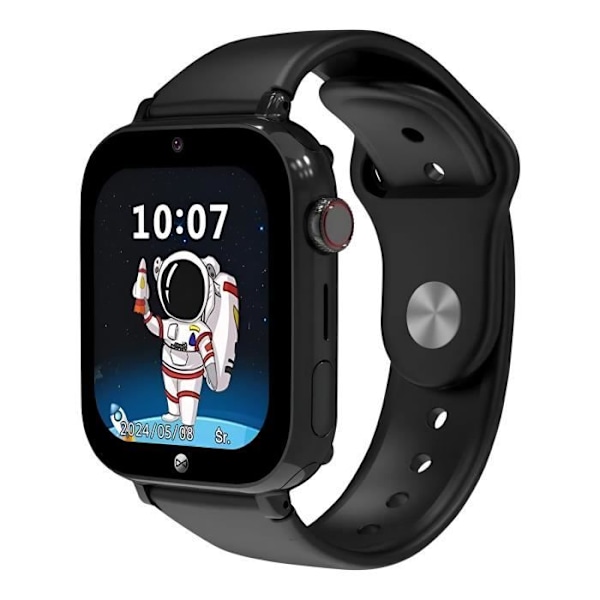 Älykäs Wifi-kello lapsille GPS:llä ja 4G-puheluilla Look Me Forever Musta Svart