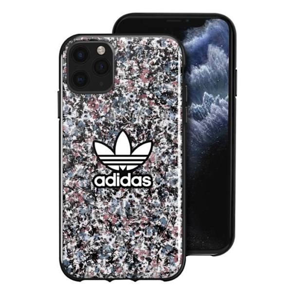 Silikonfodral till iPhone 11 Pro Blommönster förhöjda kanter Adidas Multicolor Flerfärgad