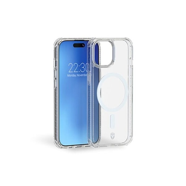 Vahvistettu Magsafe Forcecase iPhone 15 -kotelo, läpinäkyvä Transparent