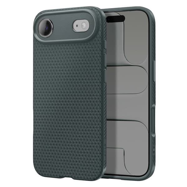 Coque til iPhone Air Model Liquid Air Blød Antiskrid Spigen SGP Mørkegrøn Grön