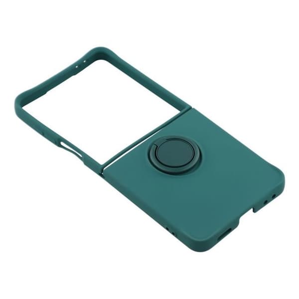 Skydd för Galaxy Z Flip8 Soft-Touch med Stödring och Rem Grön Grön