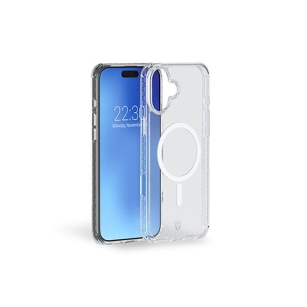 Forcecase MagSafe -yhteensopiva vahvistettu kotelo iPhone 16 Plus Transparentille