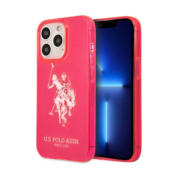 Coque til iPhone 13 Pro - U.S Polo Big Horse - Rose