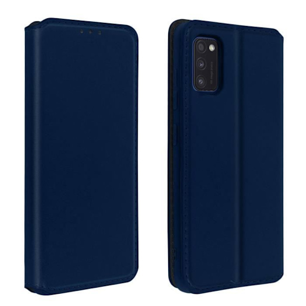 Cover - AVIZAR - Samsung A41 - Øko-læder - Magnetisk klap - Standfunktion Nattblått